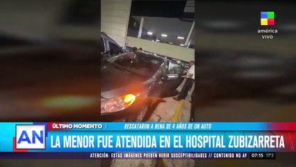 Una nena de cuatro años fue rescatada de un auto en el shopping de Devoto