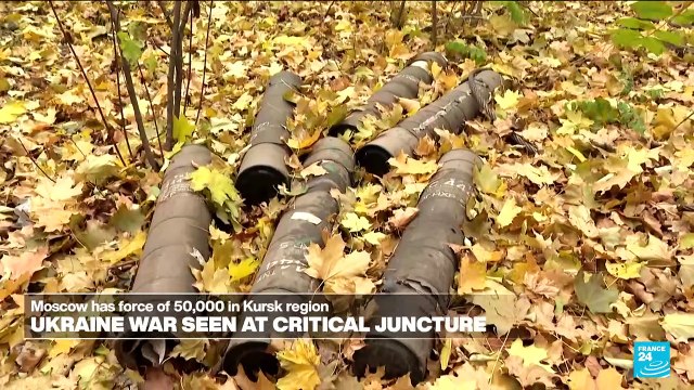 Ukrainian forces engaged against 50,000 troops in Russia's Kursk region, Zelensky says