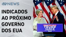 Mercado reage bem a aliados de Trump em cargos-chave