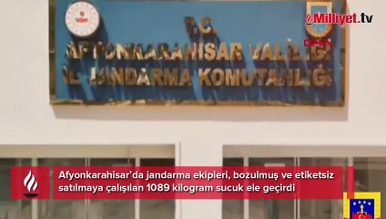 Sosyal medyadan yayılan skandal! 'Bozulmuş sucuk' baskını