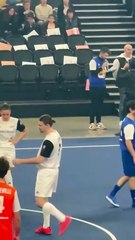 Pierre Garnier en mode Zlatan, pour l'évènement caritatif "Foot concert" à Lyon