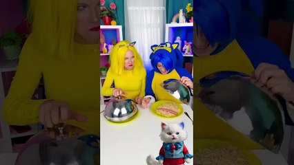 Who's Smarter? 😹 Pika VS Sonic ⚡️Sausage Challenge! 😹