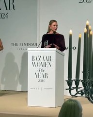 Meryem Uzerli ödül gecesinde ders gibi konuşma