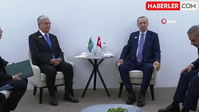 Cumhurbaşkanı Erdoğan, Kazakistan Cumhurbaşkanı Tokayev ile görüştü