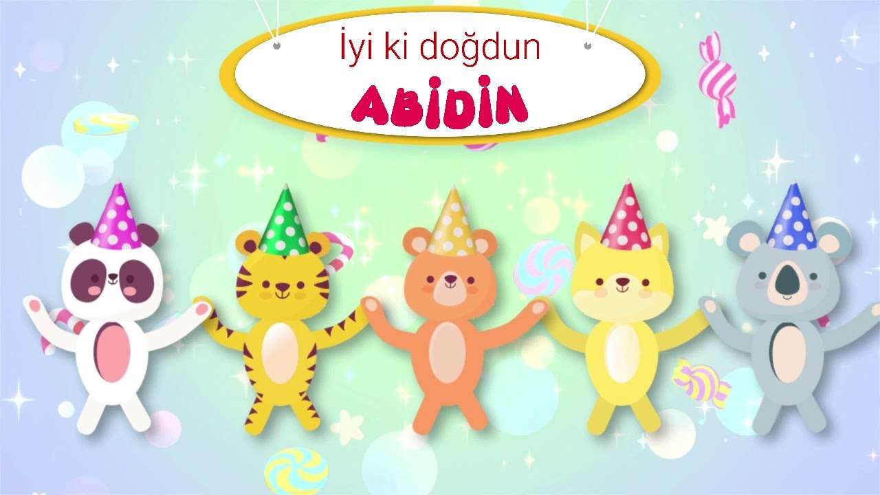 İyi ki doğdun ABİDİN - İsme Özel Doğum Günü Şarkısı (FULL VERSİYON)