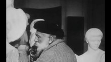 Auguste Rodin - Filmed Sculpting in his Studio (1915)