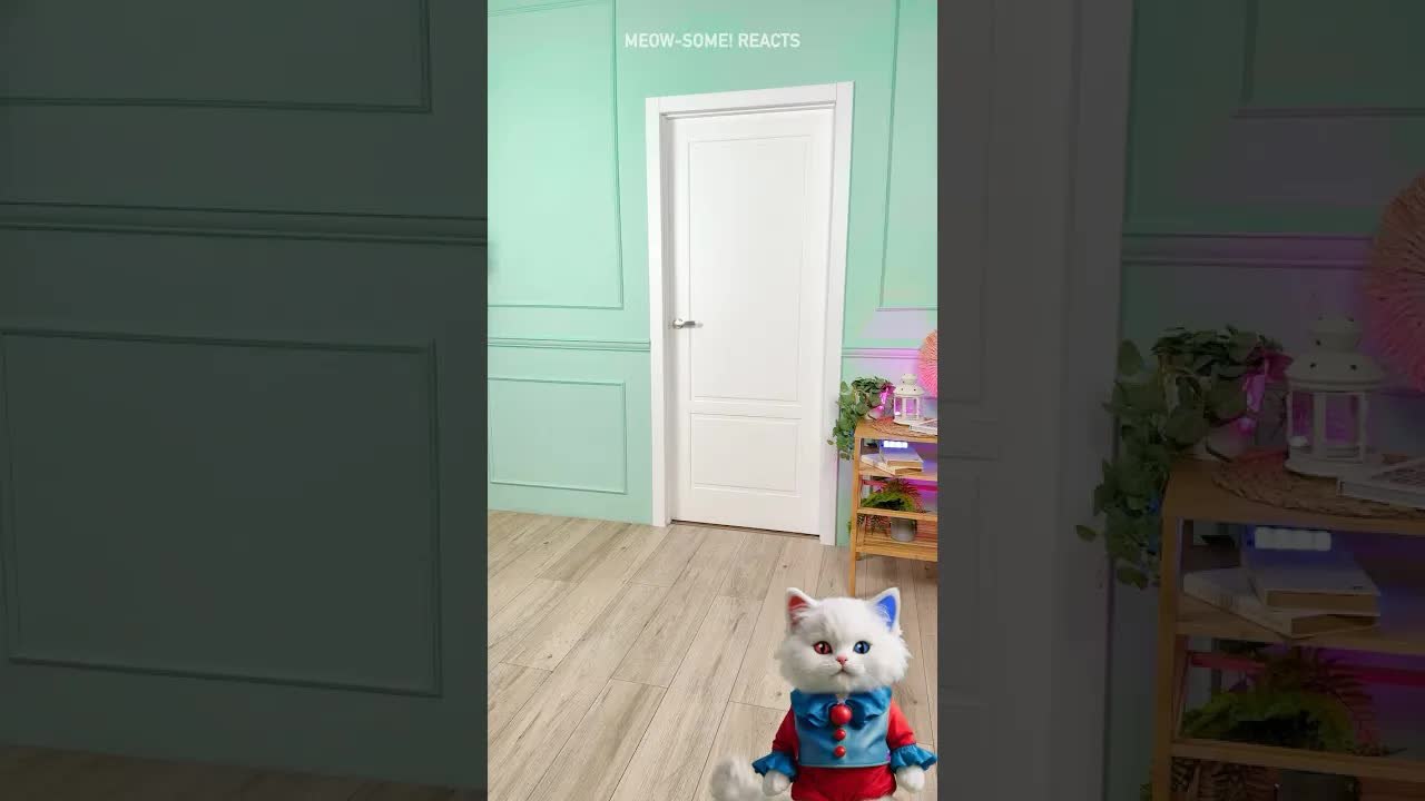 Magic through the door! ✨😹 #trick