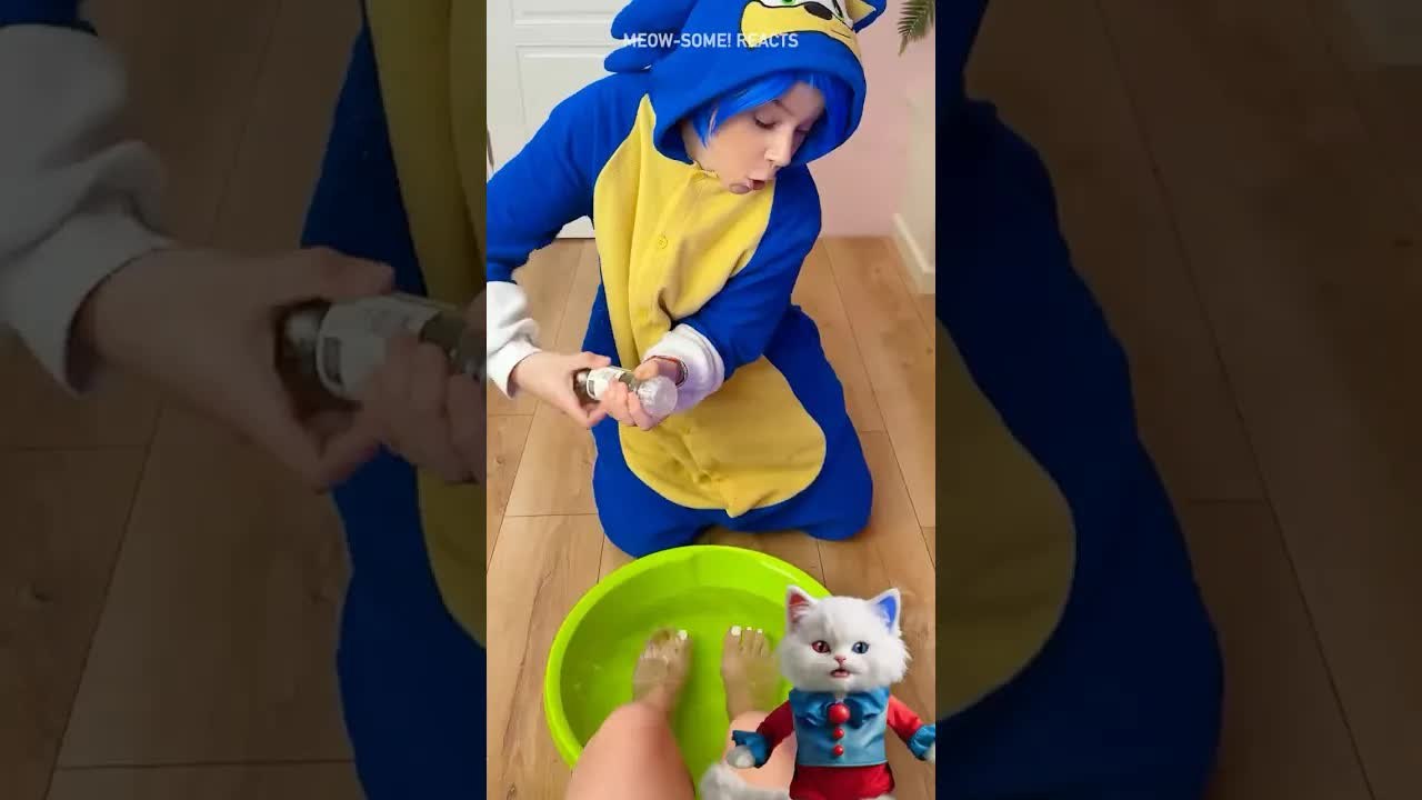 Insane foot soup making! 🤯 🐾 #reverse
