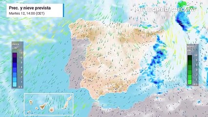 En unas horas habrá fuertes lluvias en la costa mediterránea