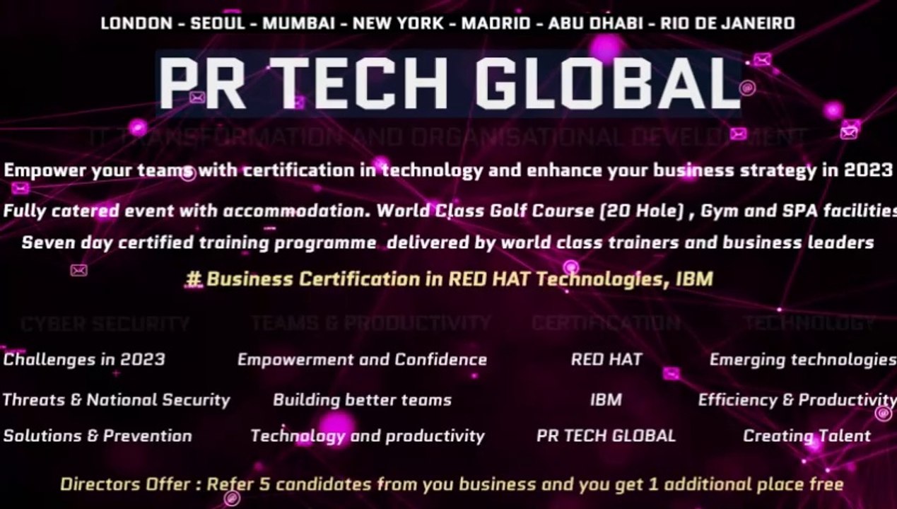 PR TECH GLOBAL | CORPORATE EVENTS