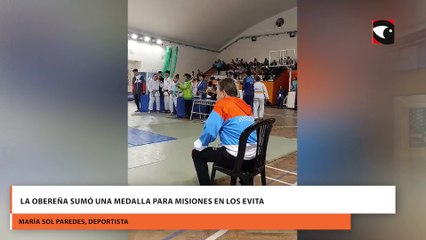 La obereña sumó una medalla para Misiones en los Evita