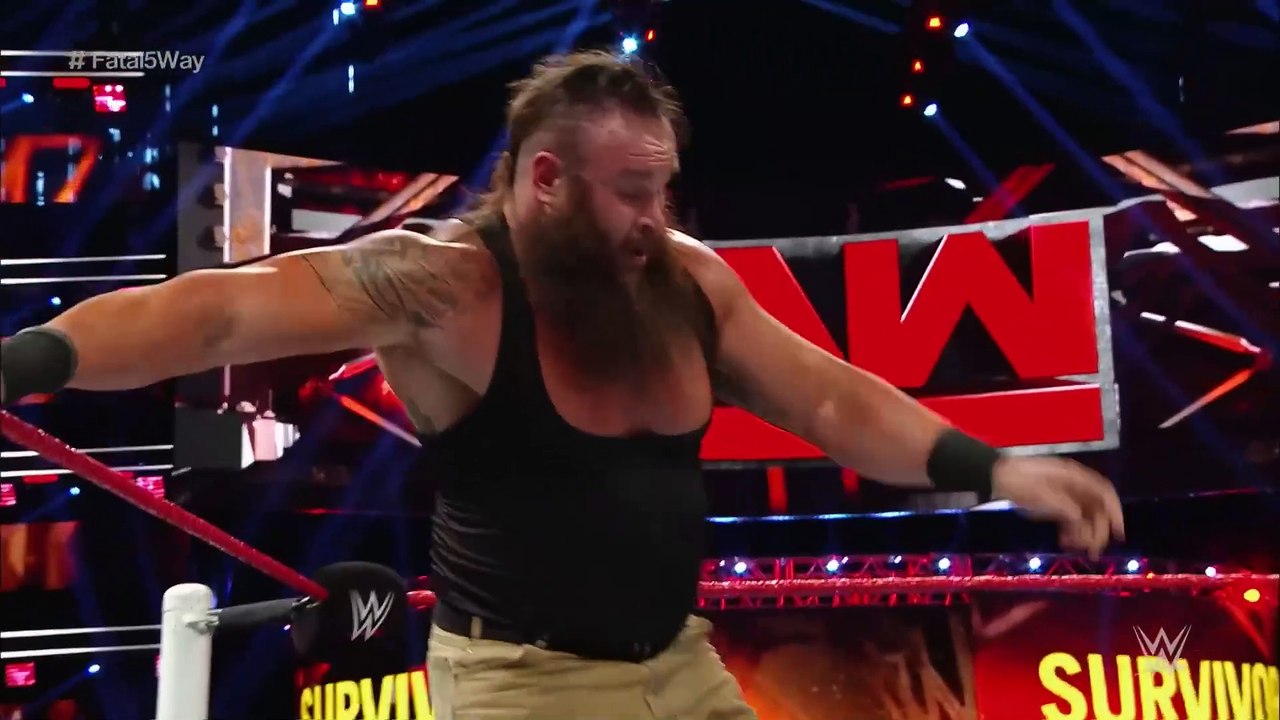 FULL MATCH- Reigns vs. Owens vs. Rollins vs. Jericho vs. Strowman- Raw. Nov. 7, 2016