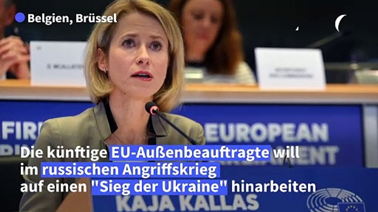 Kallas: Sieg der Ukraine ist Priorität für die EU
