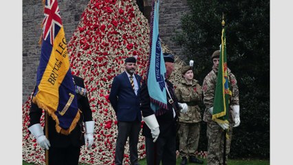 Remembrance Day parade in Brecon 2024