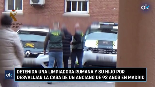 Detenida una limpiadora rumana y su hijo por desvalijar la casa de un anciano de 92 años en Madrid