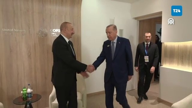Cumhurbaşkanı Erdoğan, Azerbaycan Cumhurbaşkanı Aliyev ile görüştü