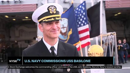 CMDR. Carne Livingston, Commanding Officer, PCU John Basilone Joins NYSE TV Live
