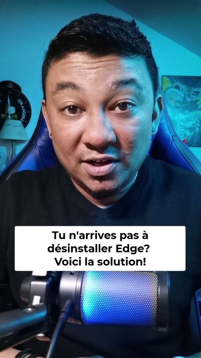 Tu n'arrives pas à désinstaller Edge? Voici la solution!