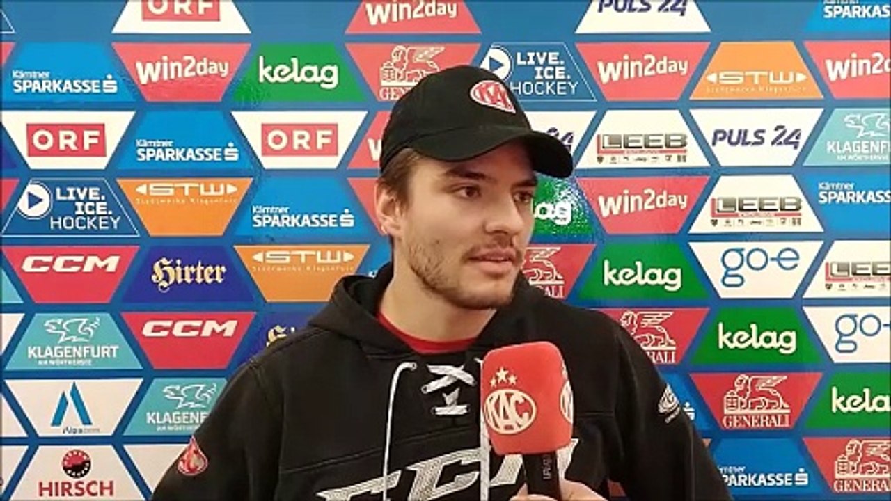Fabian Hochegger (KAC) vor dem Spiel in Asiago