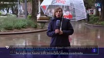 Un joven interrumpe un directo de TVE sobre la DANA para gritar 