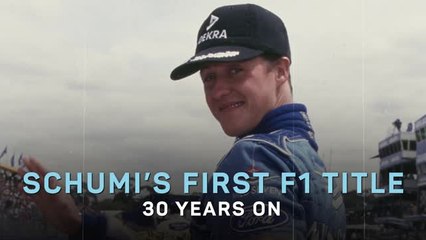 Schumacher's first F1 title - 30 years on