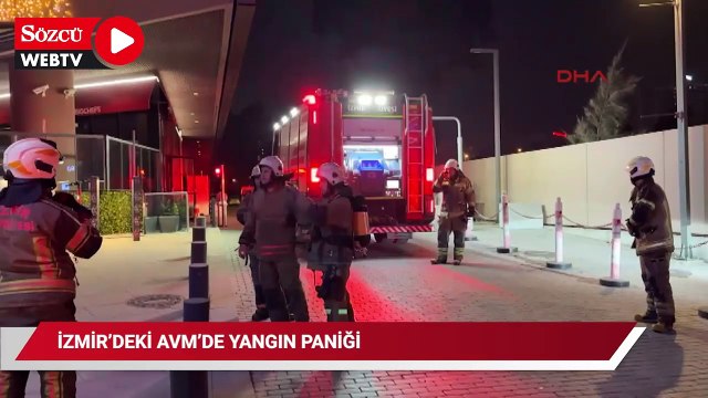 İzmir'de AVM’de yangın paniği: 3 kişi dumandan etkilendi
