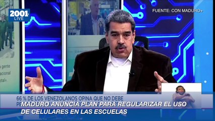 Maduro presenta plan para regular Celulares en escuelas y Mejorar rendimiento académico