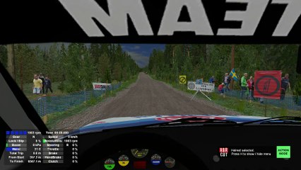 Richard Burns Rally: Luopioinen, in an Audi 200 Quattro GrpA (XBox Controller)