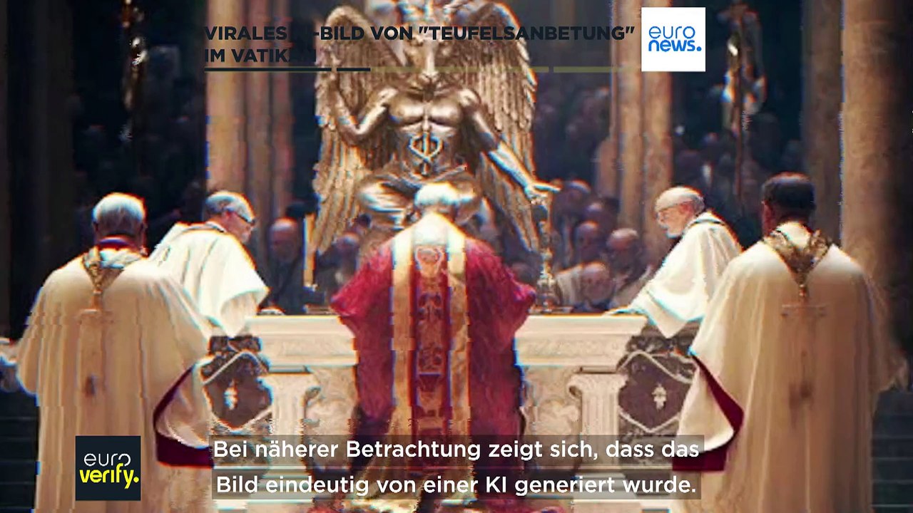 KI-generiertes Bild der 'Teufelsanbetung' im Vatikan geht viral