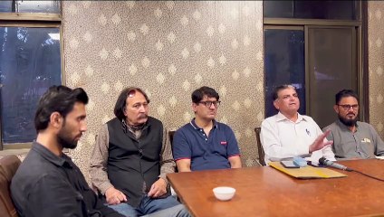 Chairman of Bhagat Singh Memorial Foundation (Pakistan) during Press conference