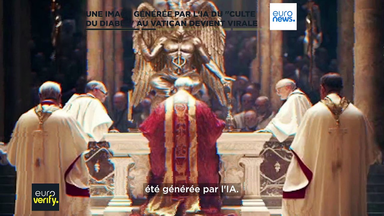 La fausse image d'un culte satanique pratiqué au Vatican devient virale