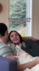 Telling her I don't want to cuddle anymore... 😬