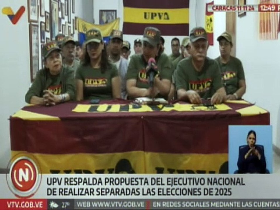 Caracas | UPV expresa su apoyo al poder popular y al presidente Nicolás Maduro