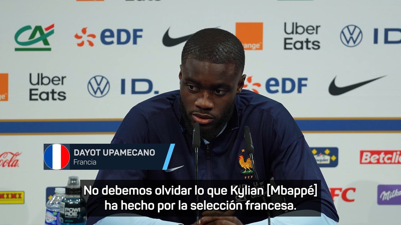 Upamecano: "Espero que Mbappé vuelva pronto, no debemos olvidar lo que ha hecho por la selección francesa"