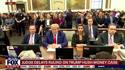 BREAKING: Judge delays ruling on Trump hush money case | LiveNOW from FOX