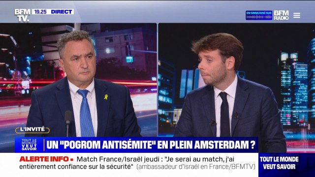 Supporters israéliens agressés à Amsterdam: Ils chassaient les juifs, pas les Israéliens , estime l'ambassadeur d'Israël en France