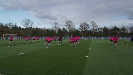Sonia Bompastor leads Chelsea training ahead of UWCL trip to Celtic