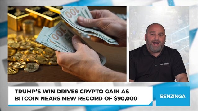 Trump’s Win Drives Crypto Gain As Bitcoin Nears New Record Of $90,000