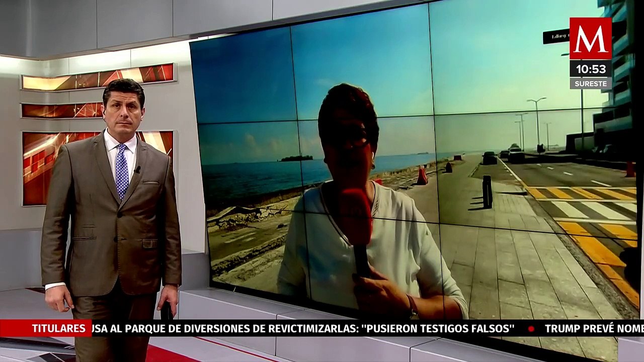 Cierran la carretera costera del golfo por socavón cerca de Laguna Verde en Veracruz