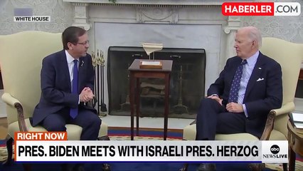 Biden ve İsrail Cumhurbaşkanı Herzog Beyaz Saray'da Buluştu