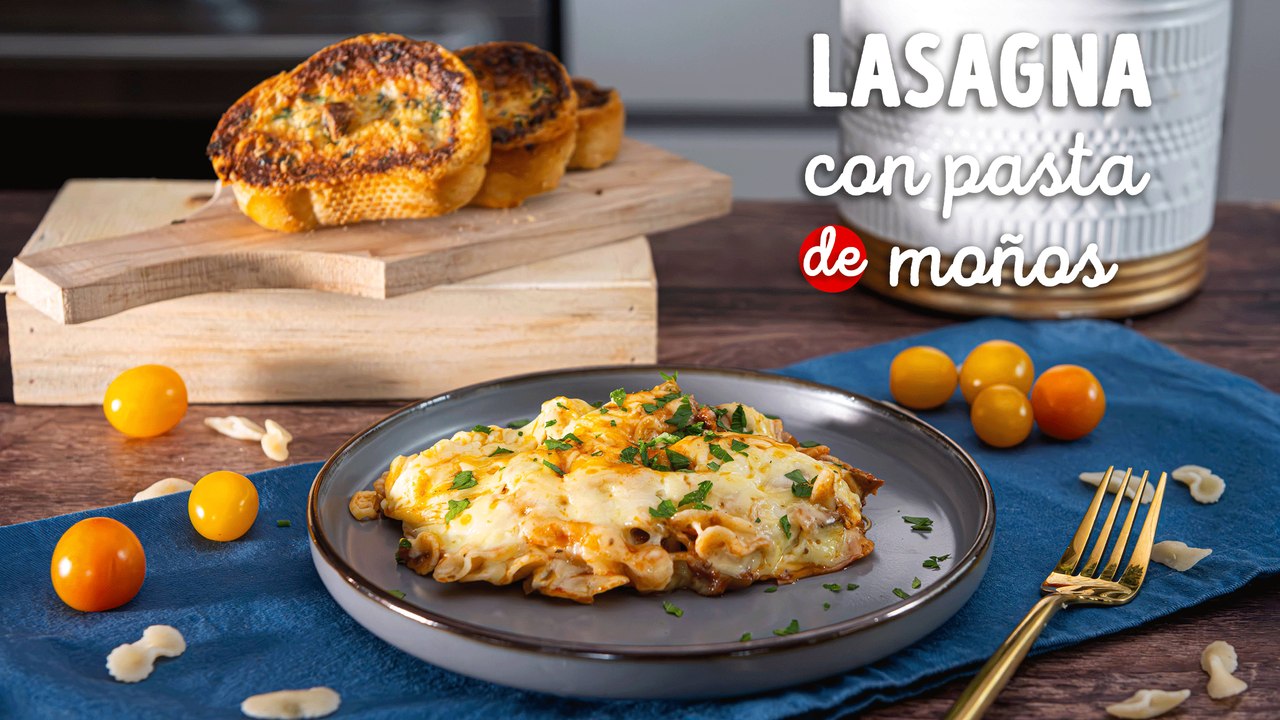 Receta de lasaña con pasta de moño en 30 minutos