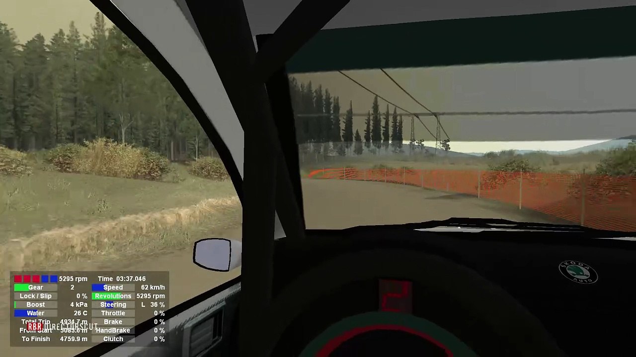 Richard Burns Rally: East West, in a Skoda Fabia WRC 2006 (XBox Controller)