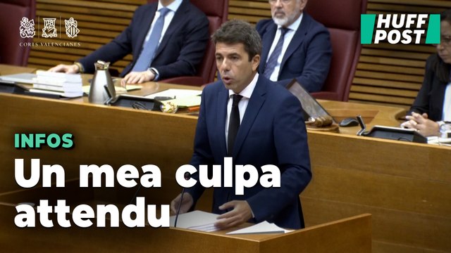 Après les inondations désastreuses, le président de la région de Valence admet des erreurs