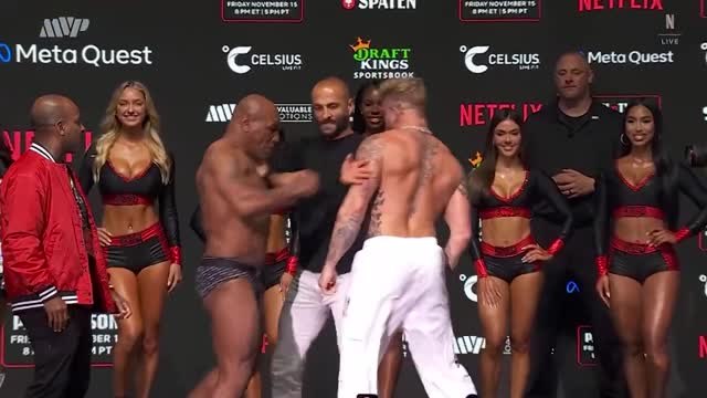 Mike Tyson slaps Jake Paul during feisty final face-off