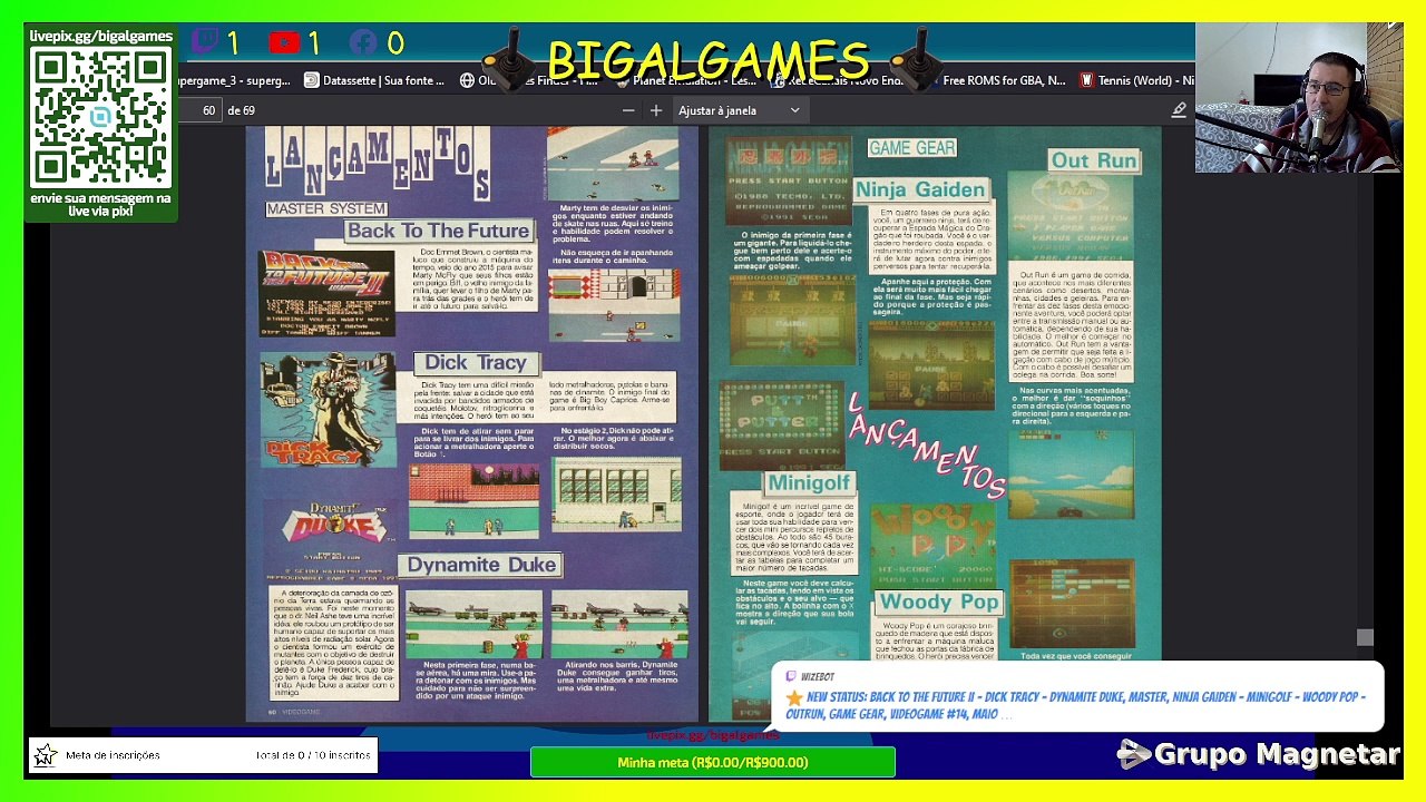 Back To The Future II - Dick Tracy - Dynamite Duke, Master, Ninja Gaiden - Minigolf - Woody Pop - OutRun, Game Gear, VideoGame #14, Maio de 1992 - 2024-06-26_10-31-13