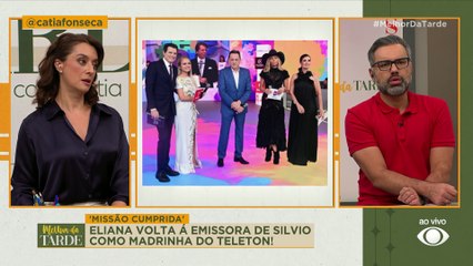 Eliana volta à emissora de Silvio como madrinha do Teleton: "Missão cumprida"