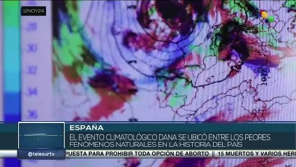 En España la DANA se ubicó entre uno de los peores fenómenos naturales del país
