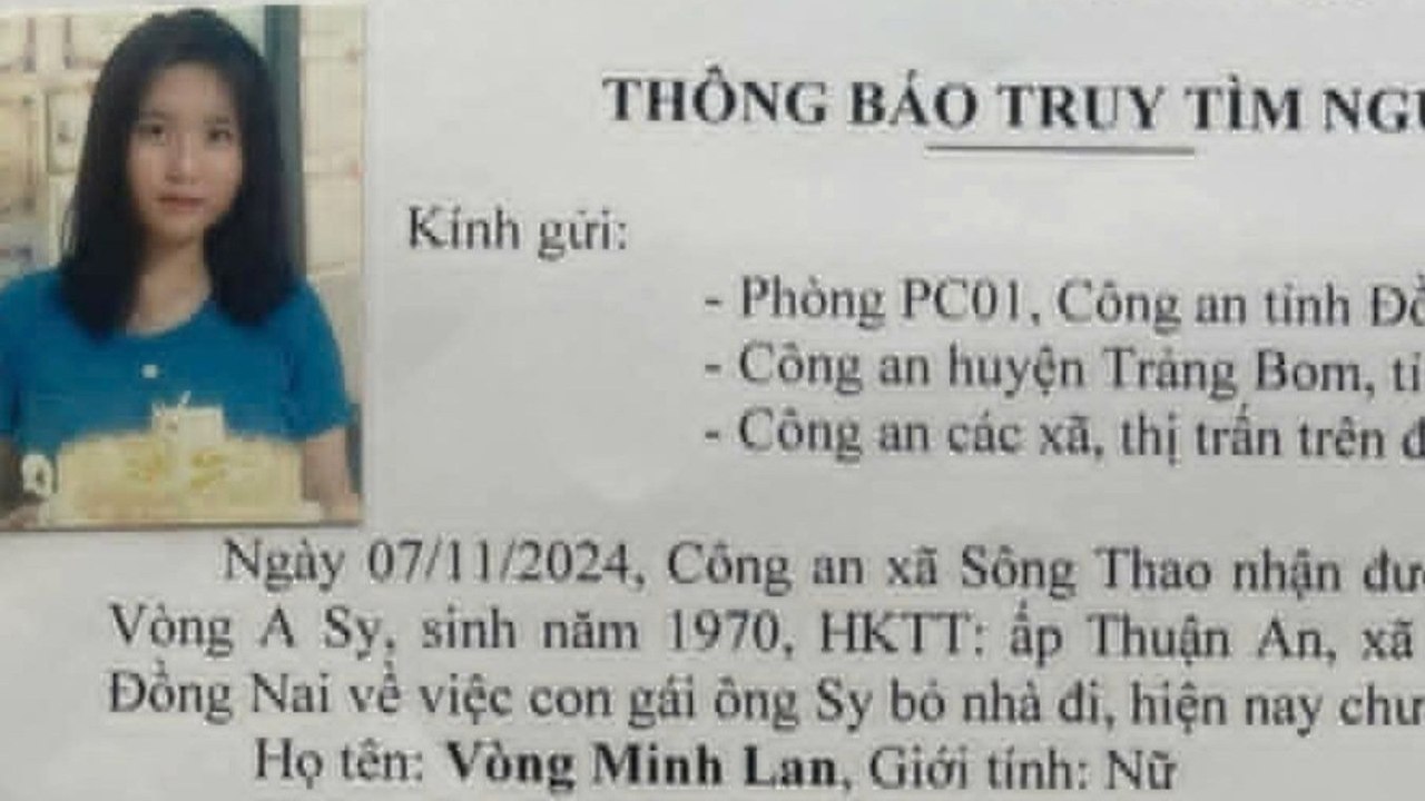 Tiếp tục khẩn trương tìm kiếm thiếu nữ 15 tuổi mất tích gần nửa tháng tại Đồng Nai | VTC Now