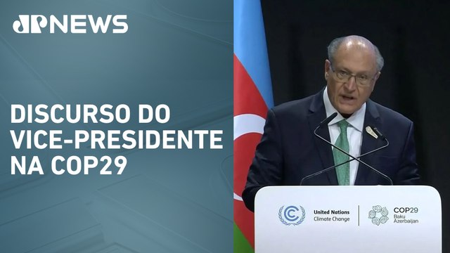 Alckmin chama meta de redução de emissões de ”ambiciosa”