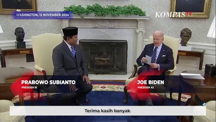 Isi Perbincangan Prabowo & Biden di Gedung Putih AS: Gaza, Laut China Selatan hingga Energi Bersih